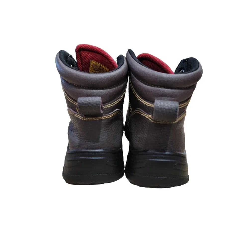 Skechers Burgin Tarlac Men's Brown‎ Steel Toe Work Boots 77143 Size 8.5 M